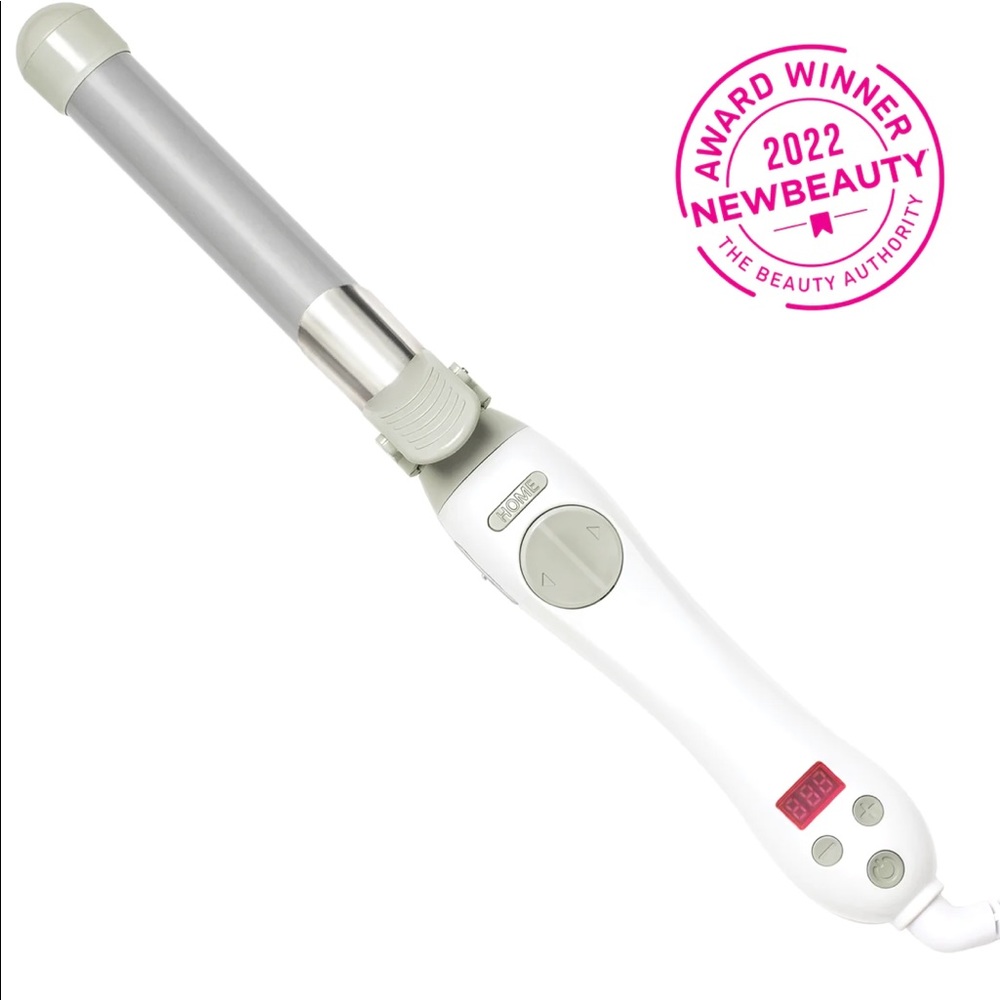 COPY - Beachwaver S1 dual voltage white rotating curling iron